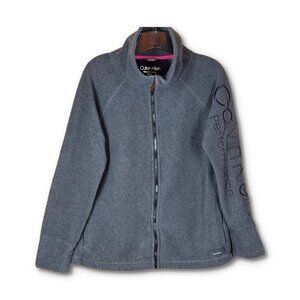 ❤️359 Calvin Klein Performance Dri Zip Up Fleece Jacket